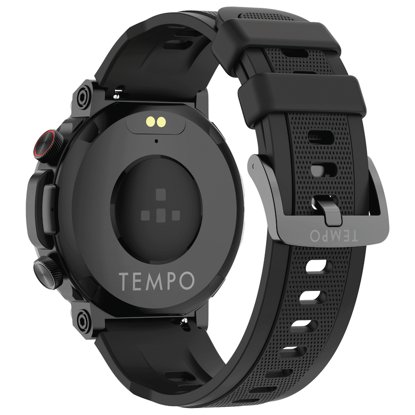 Tempo Pulse Round Smart Watch Black