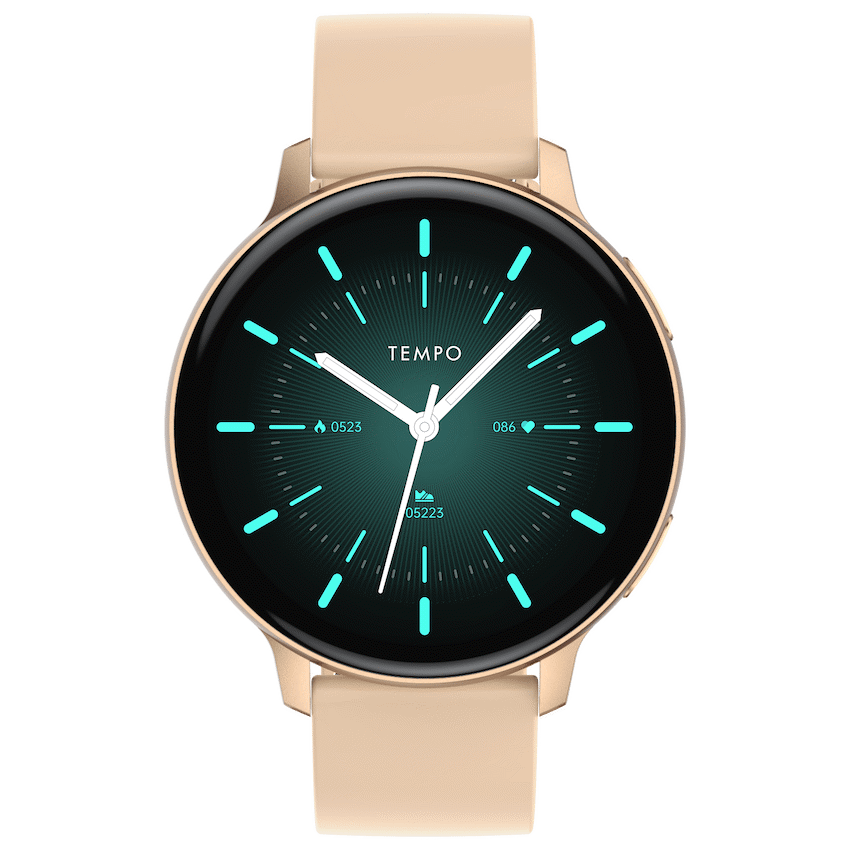 Tempo Pulse Round Smart Watch Nude