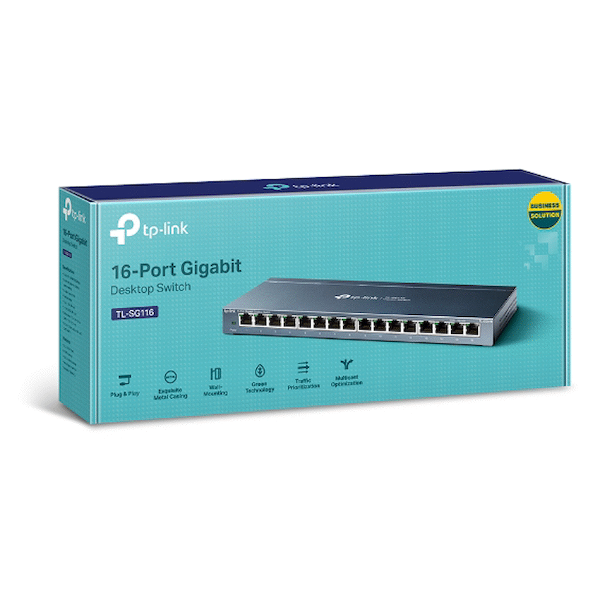 TP-Link TL-SG116 16-Port Gigabit Desktop Switch