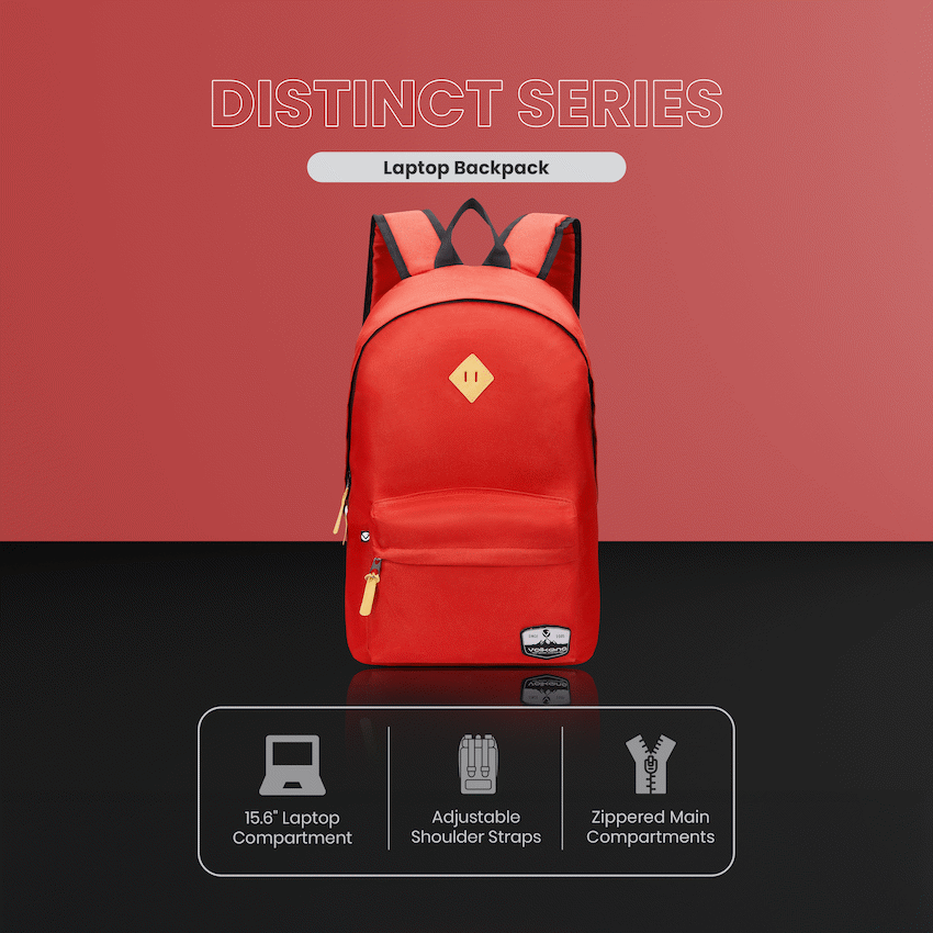 Volkano Distinct 15.6" Laptop Backpack - Red