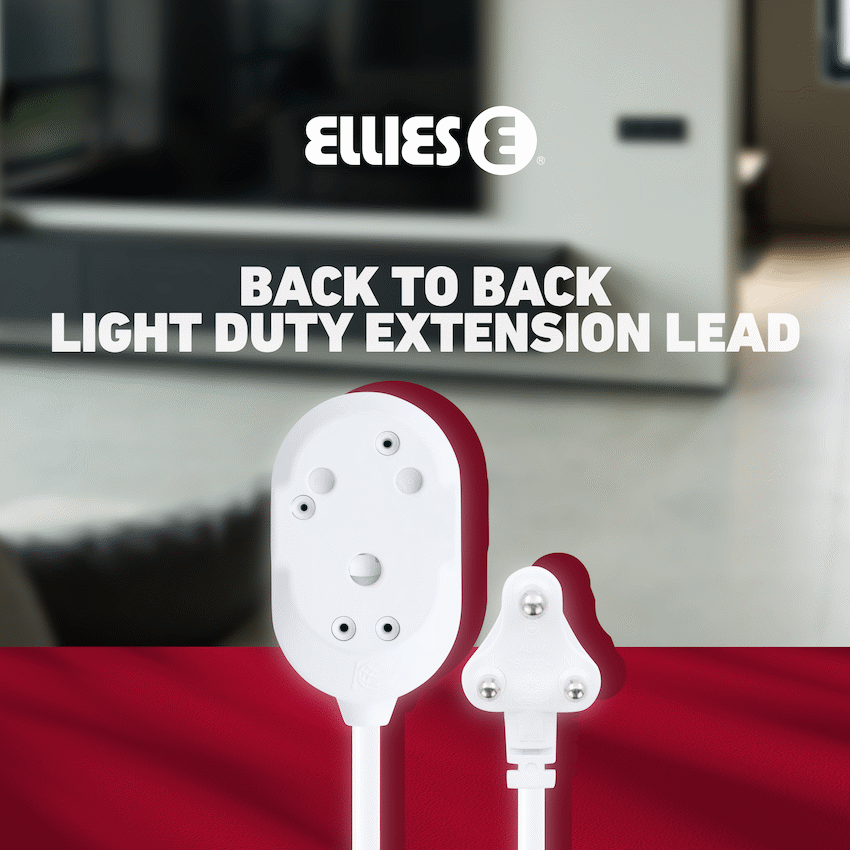 Ellies Back to Back Light Duty Extension Lead-20M