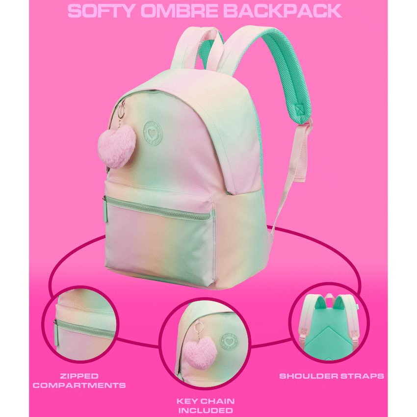 Quest Softy Ombre Backpack Pink