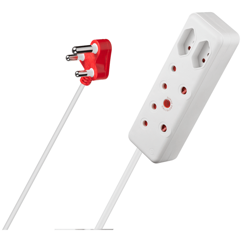 Ellies 4 Way Surge Extension Lead -3M - WT
