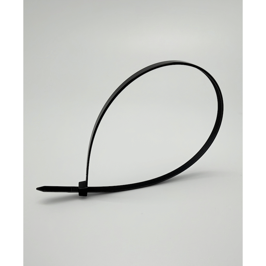 Ellies Cable Tie 7.9mm X 400mm - 50 PACK SIZE - BK