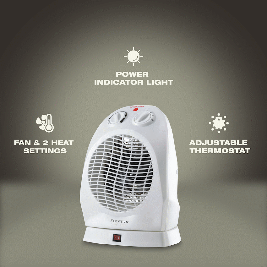 Elektra Comfort Oscillating Fan Heater