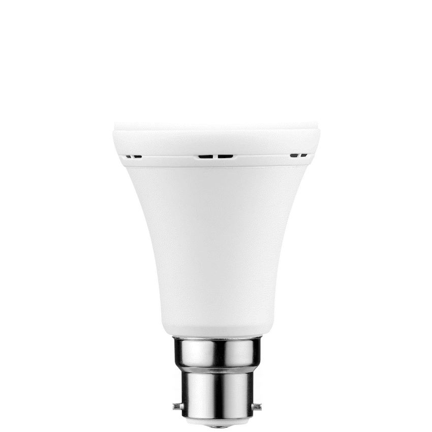 Switched 5w A60 Rechargeable B22 LED Light Bulb CW - 3 Pack