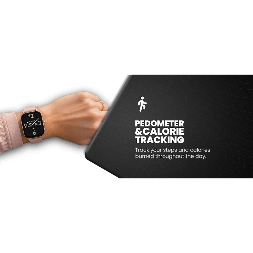 Volkano Active Tech Serene series Watch with heart rate monitor - Gold
