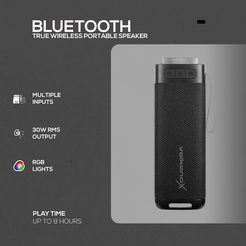 VolkanoX S500 Portable Bluetooth Speaker