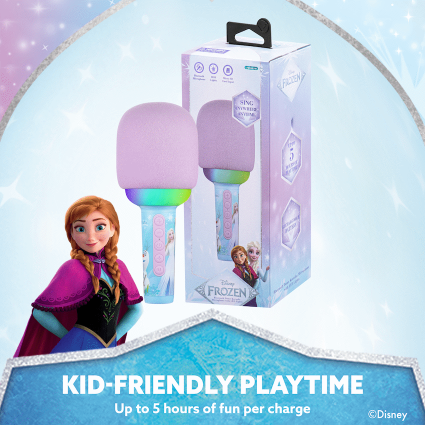 Disney Frozen Bluetooth Dome Microphone with RGB Lights