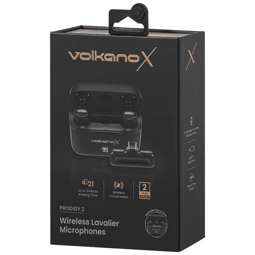 VolkanoX Prodigy 2 Series Wireless Lavalier Microphone