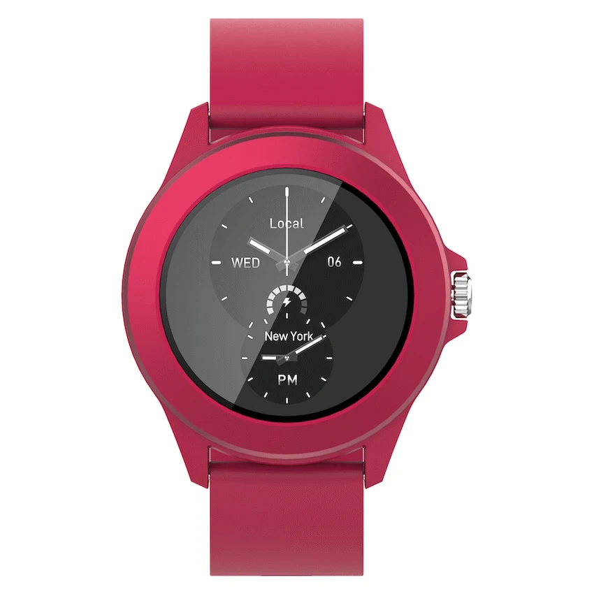 Volkano Splash Series Round Smartwatch - Red