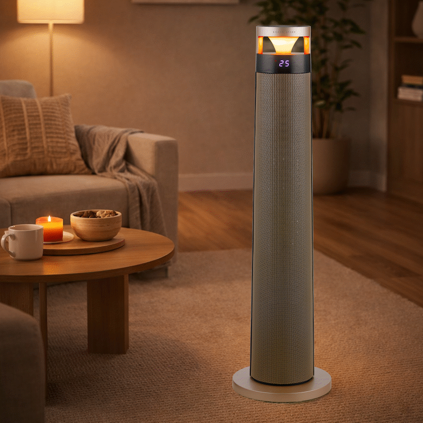 Boden Stark Tower Heater Night Light - Champagne