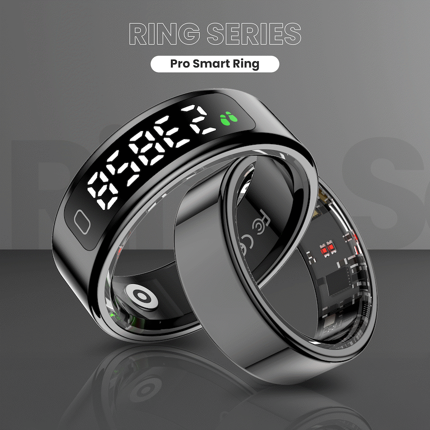 Volkano Ring Series Ring Pro Smart Ring with Charging Case - 18.2mm