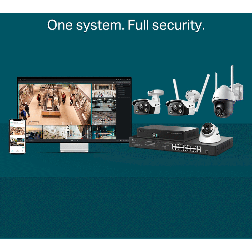 TP-Link Vigi C440-W 4MP 4mm Full-Color Wi-Fi Turret Network Camera