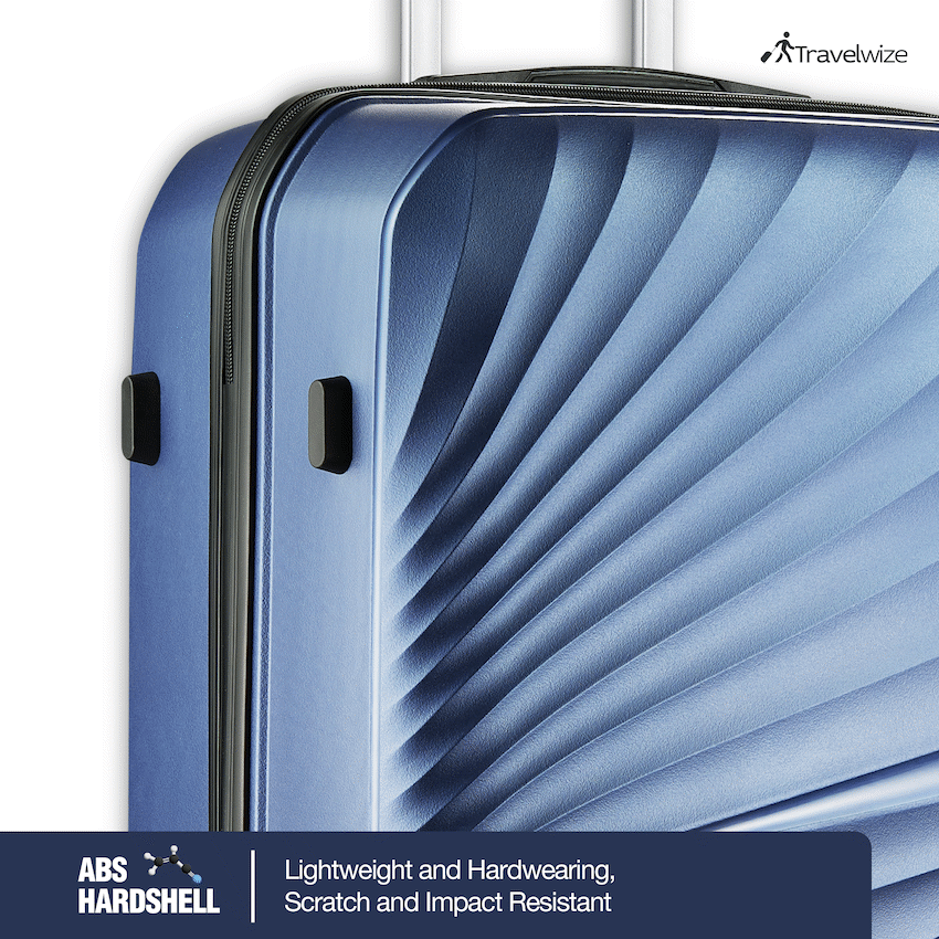 Travelwize Quartz PP 55cm 4-Wheel Spinner Luggage - Navy