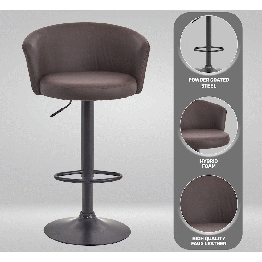 Everfurn Titan Barstool - Brown
