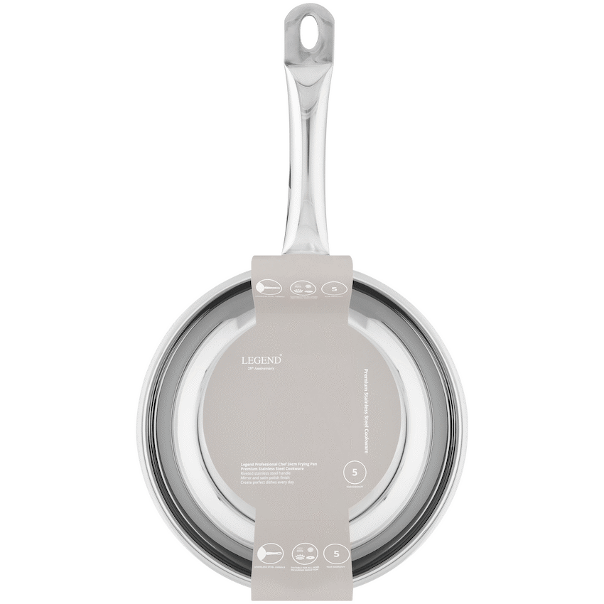 Legend Prof Chef 24cm Stainless Steel Frying Pan