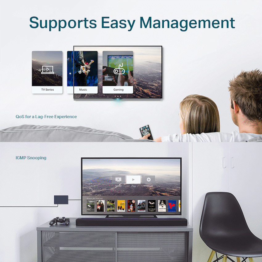 TP-Link TL-SG108E 8-Port Gigabit Easy Smart Switch