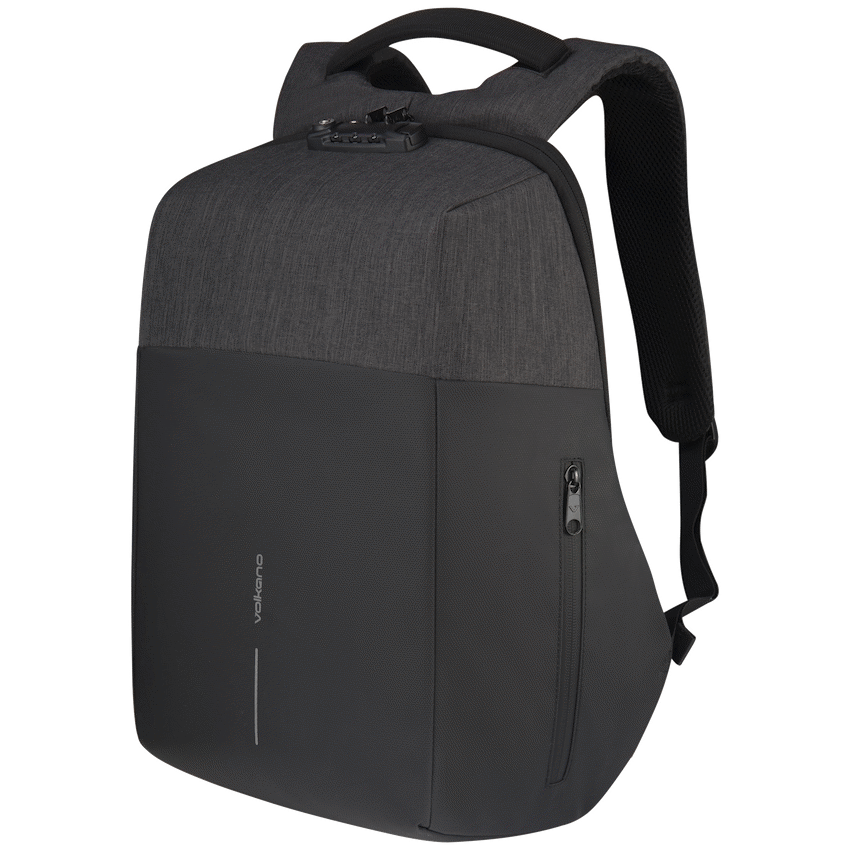 Volkano Smart Deux Laptop Backpack - Black/Charcoal