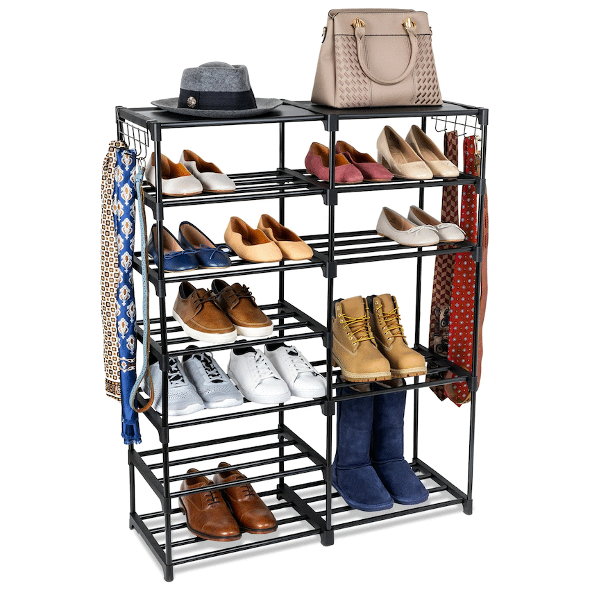 Everfurn Myra Show Rack - Black