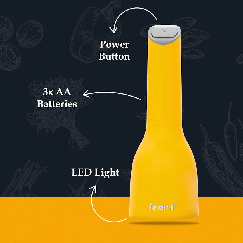 FinaMill Battery-Operated Grinder - Canary