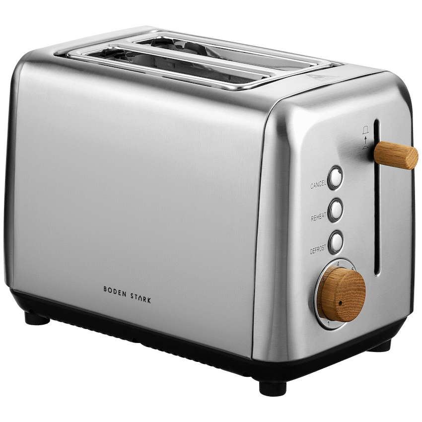 Boden Stark Anson Collection 2-Slice Stainless Steel Toaster