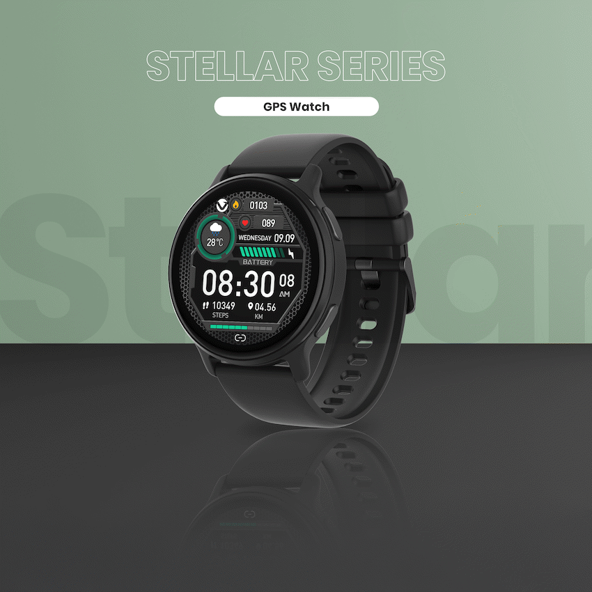 Volkano Stellar Series GPS Watch - Black