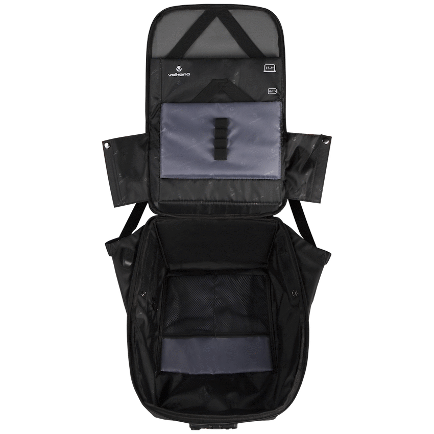 Volkano Smart Deux Laptop Backpack - Black/Charcoal