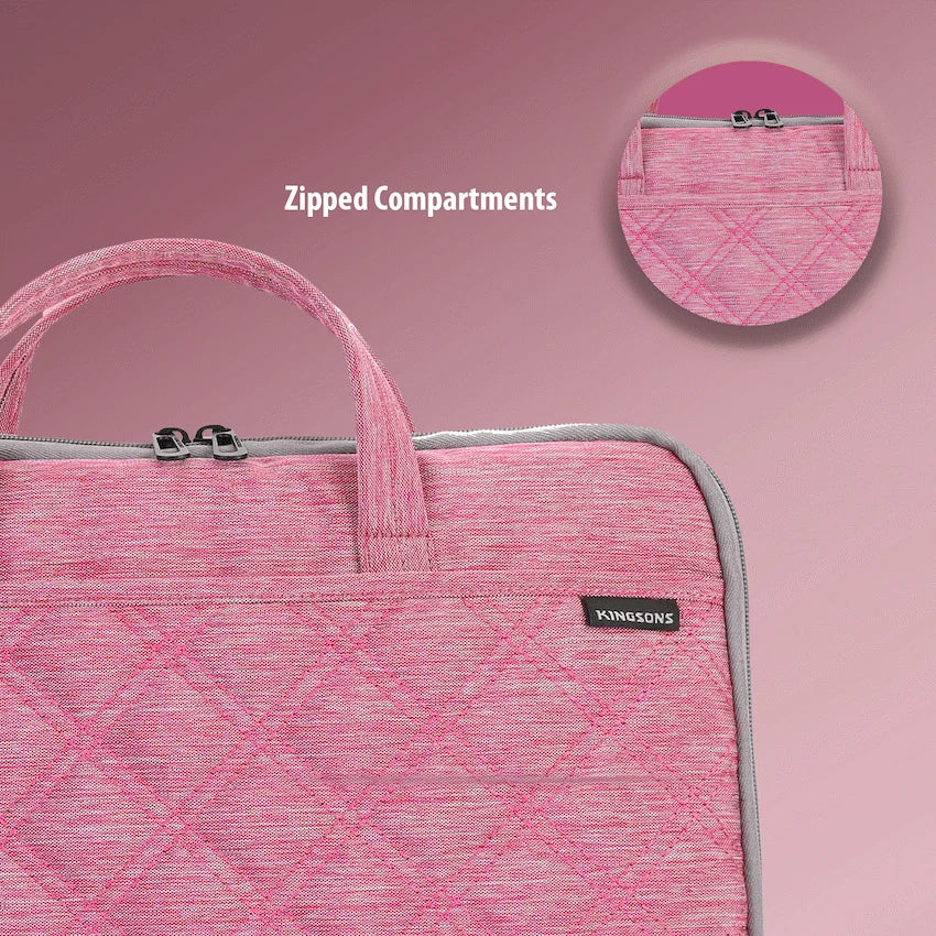 Kingsons 15.6" Ladies Bag Trace Series - Pink