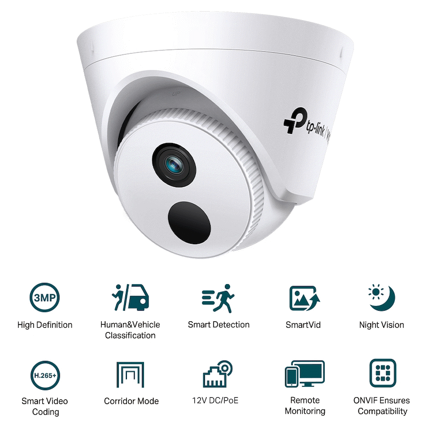 TP-Link Vigi C430I 3MP 2.8mm Turret Network Camera