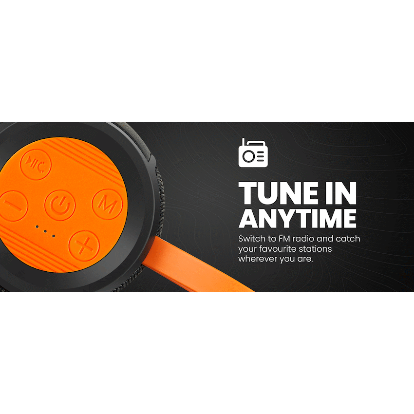 Volkano Stun 2.0 Series Bluetooth Speaker - Black