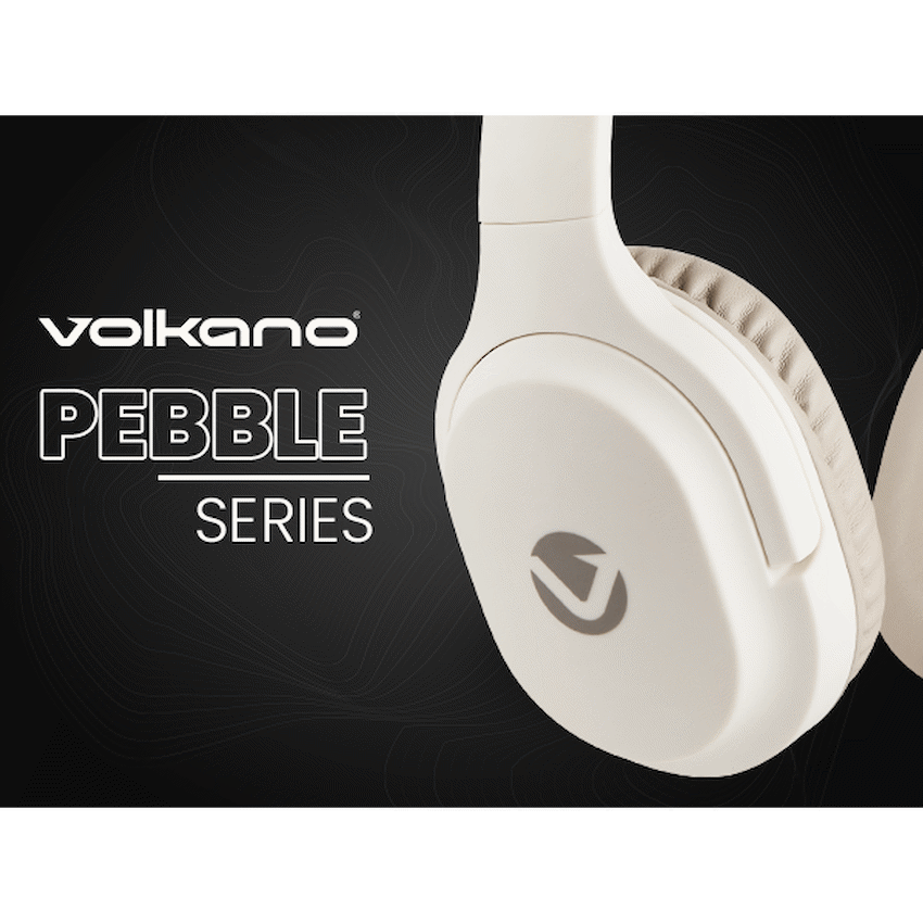 Volkano Pebble Series Bluetooth Headphones - Khaki