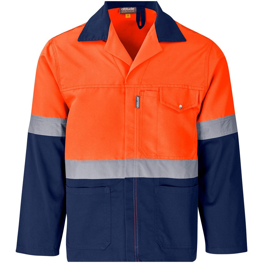Traffic Premium Two-Tone Hi-Viz Reflective Jacket - ORANGE