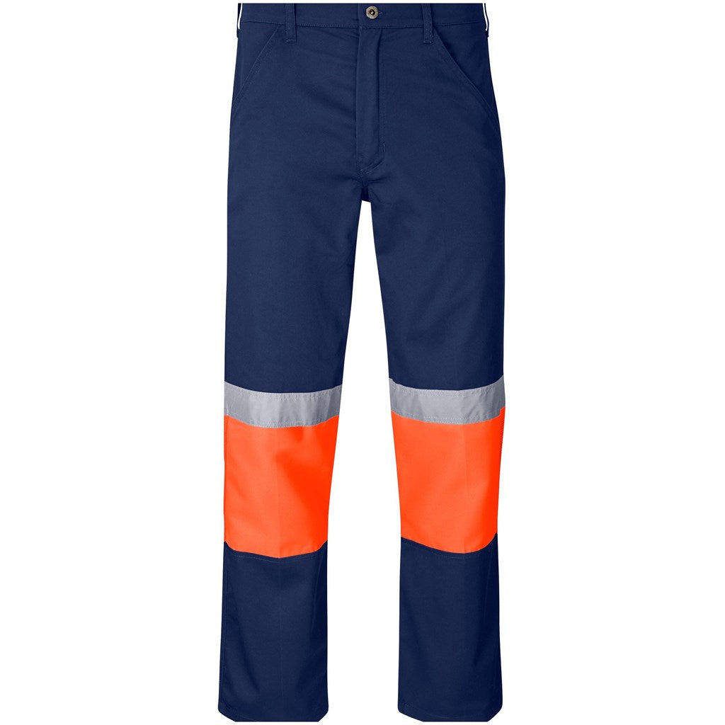 Traffic Premium Two-Tone Hi-Viz Reflective Pants - ORANGE