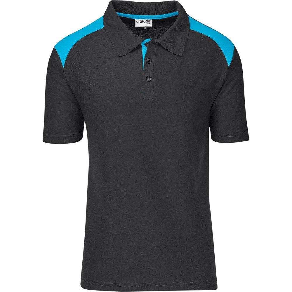 Mens Apex Golf Shirt - CYAN
