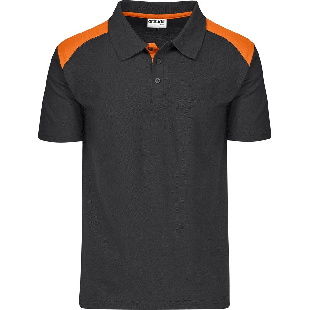 Mens Apex Golf Shirt - ORANGE