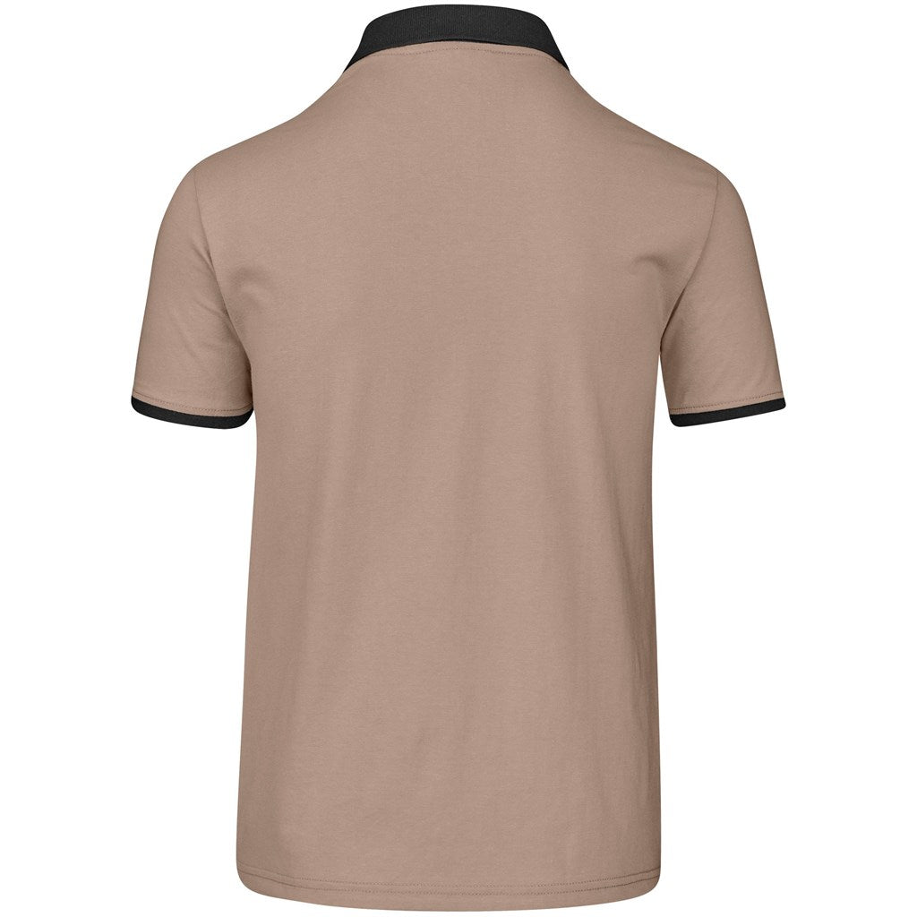 Mens Caliber Golf Shirt - Stone