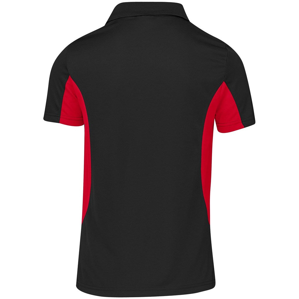 Kids Championship Golf Shirt - Black Red
