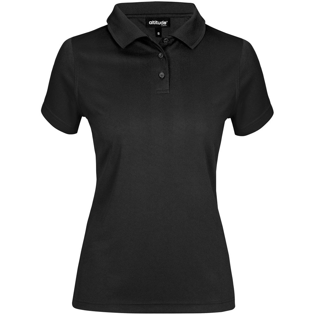 Ladies Distinct Golf Shirt - BLACK