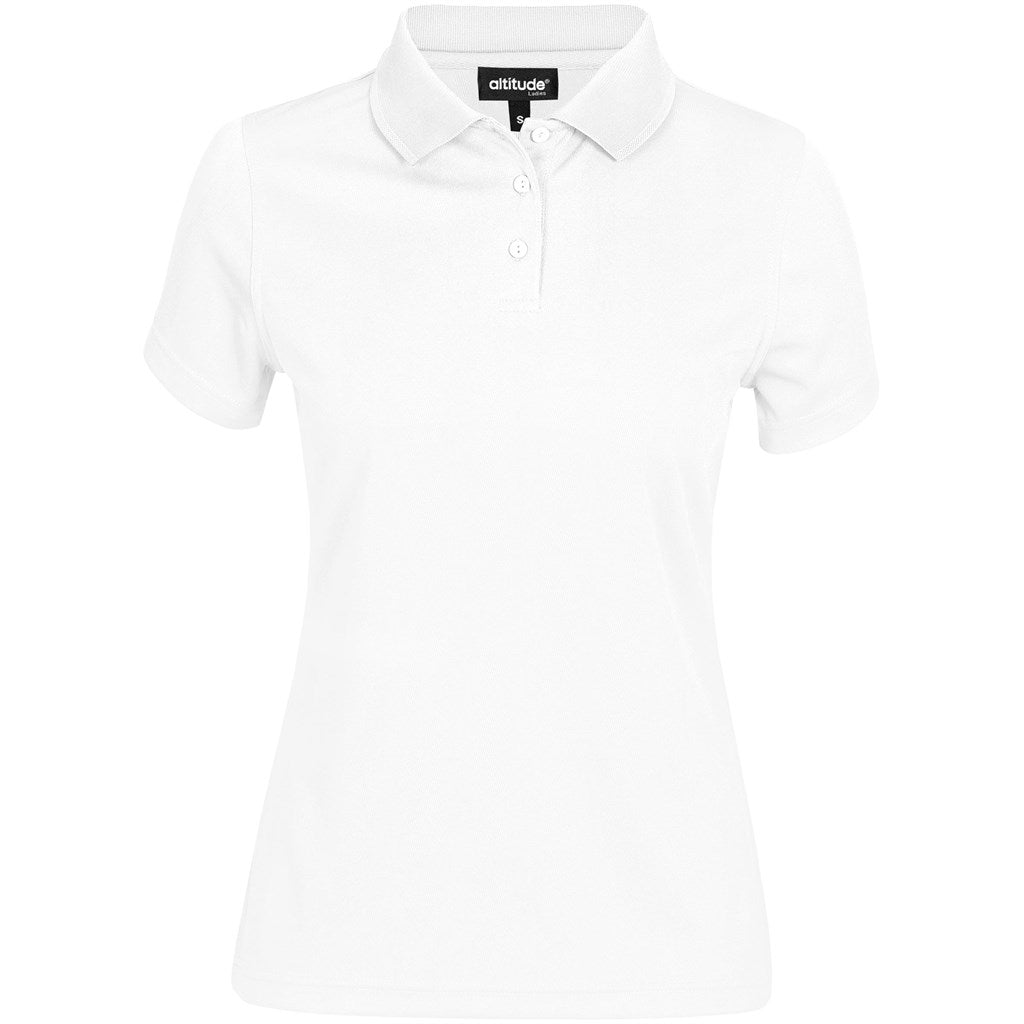 Ladies Distinct Golf Shirt - WHITE