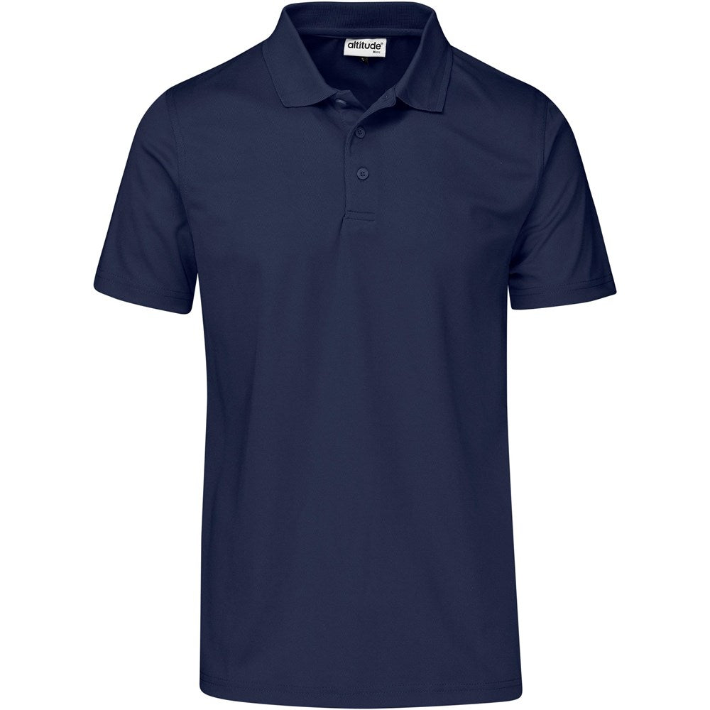 Mens Distinct Golf Shirt - NAVY