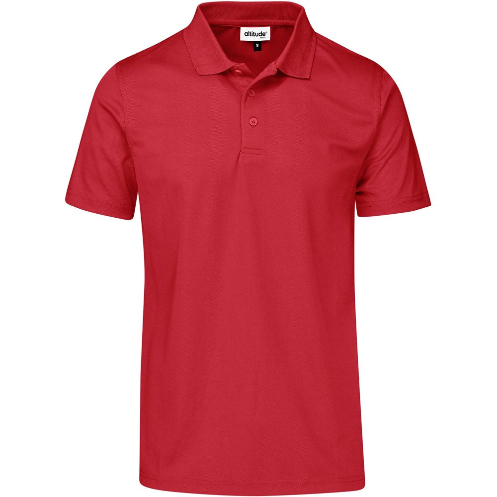 Mens Distinct Golf Shirt - RED