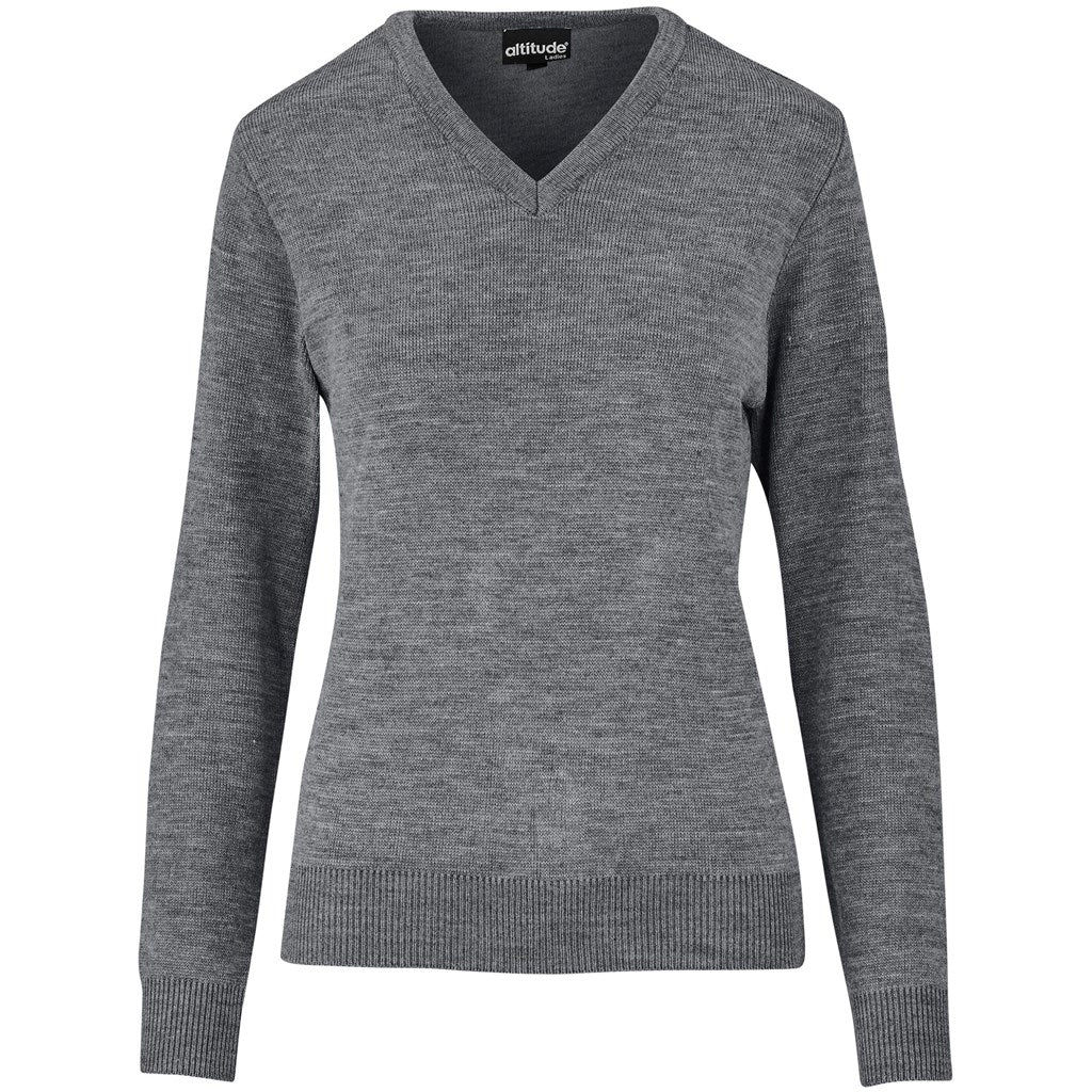 Ladies Heavyweight Ecuador V-Neck Jersey - GREY