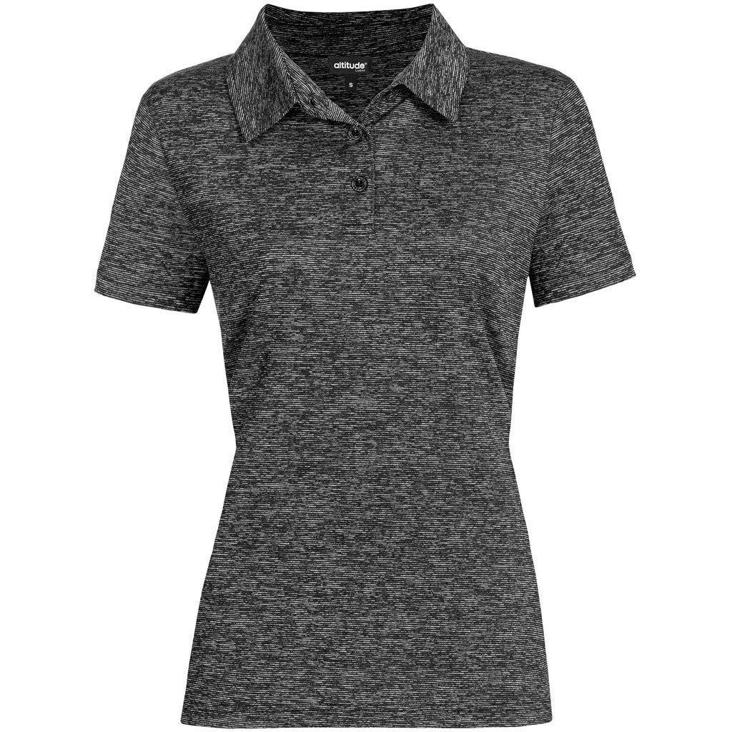 Ladies Echo Golf Shirt - BLACK