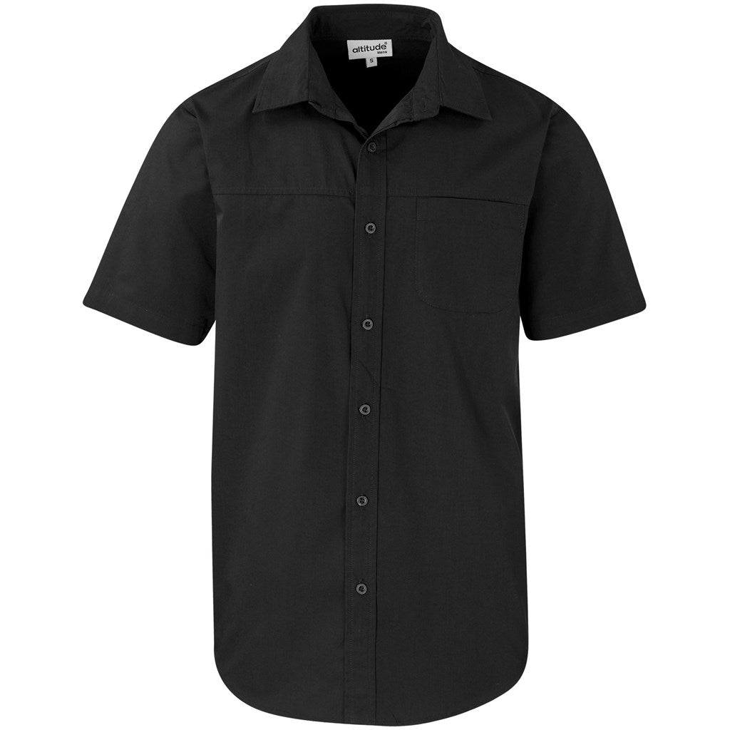 Mens Short Sleeve Empire Shirt - BLACK