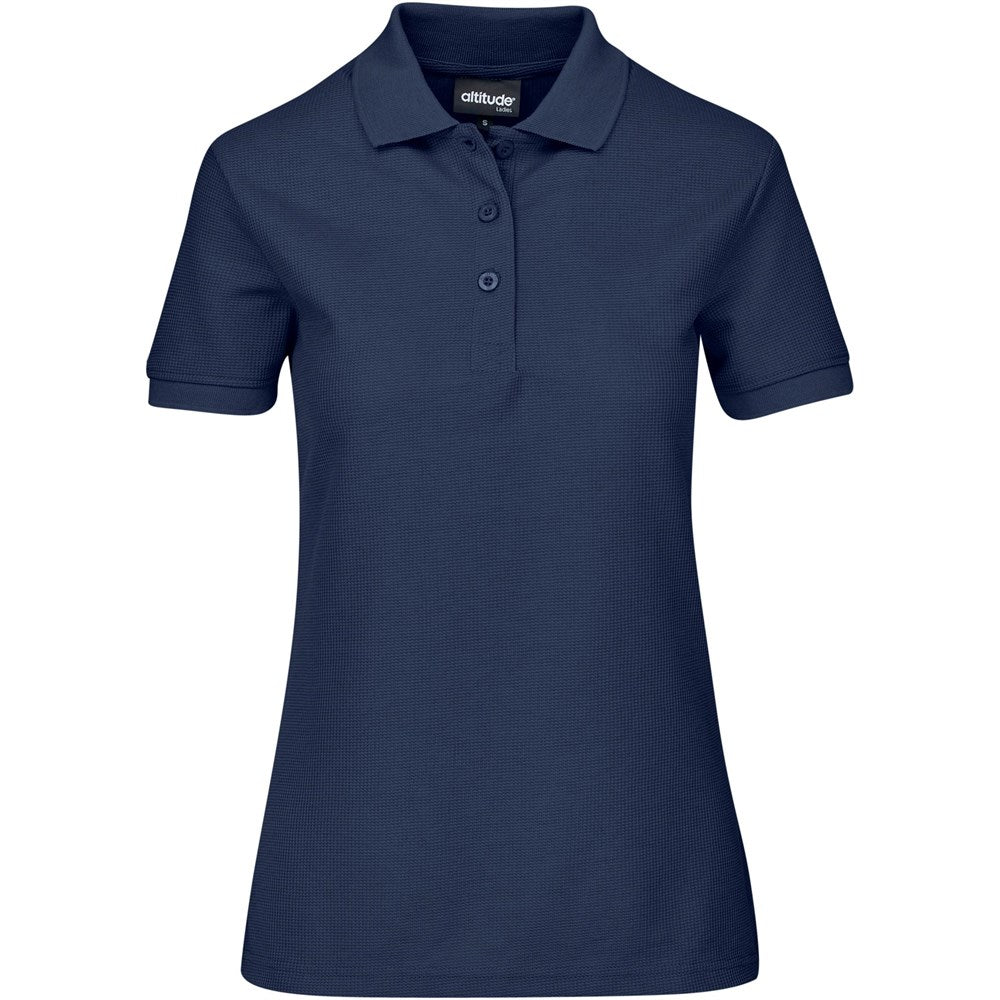 Ladies Exhibit Golf Shirt - NAVY