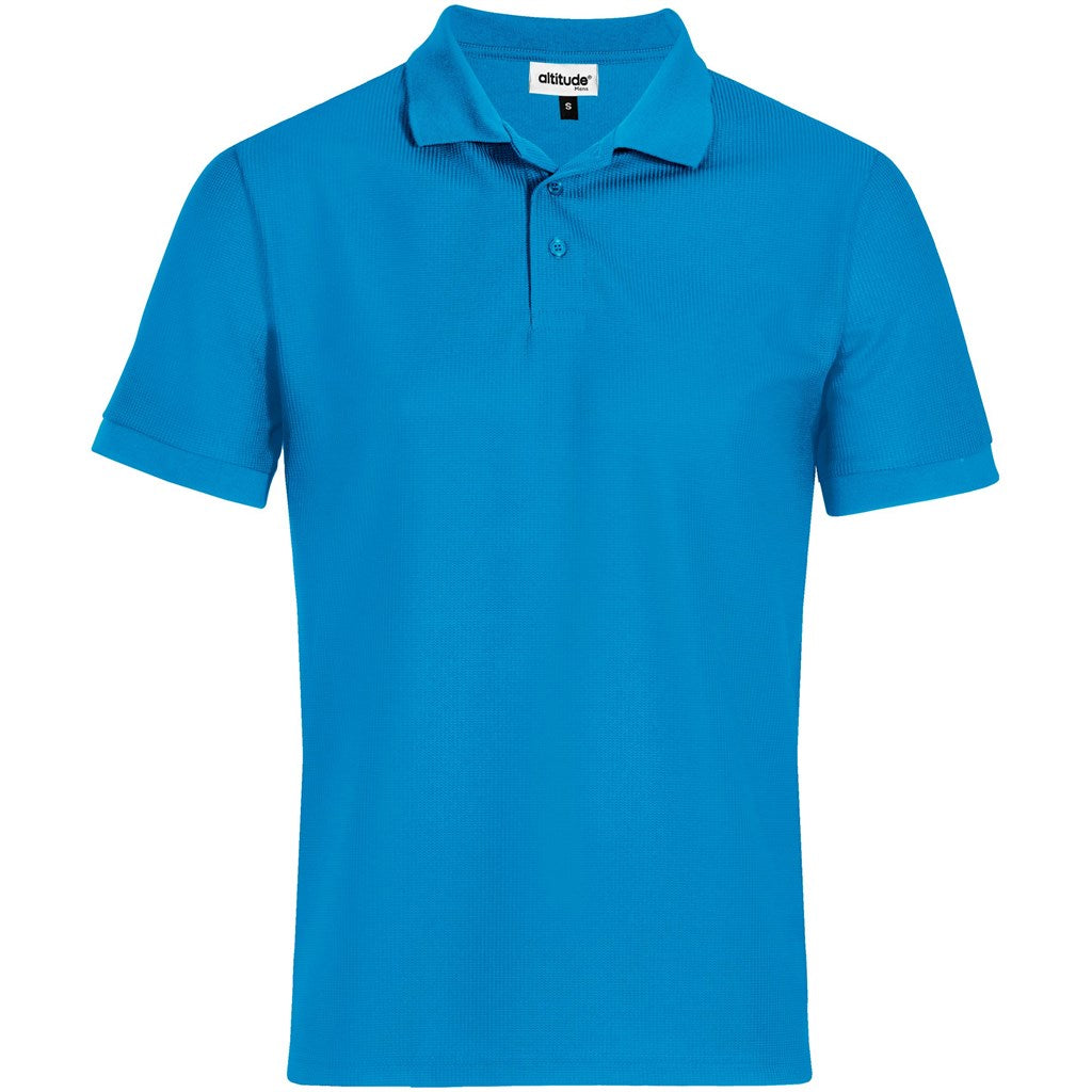 Mens Exhibit Golf Shirt - AQUA