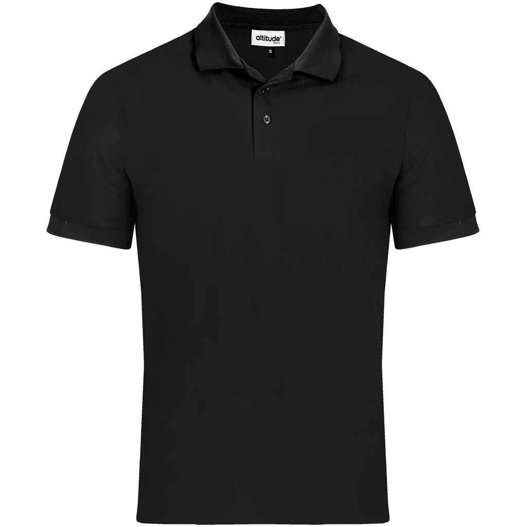 Mens Exhibit Golf Shirt - BLACK