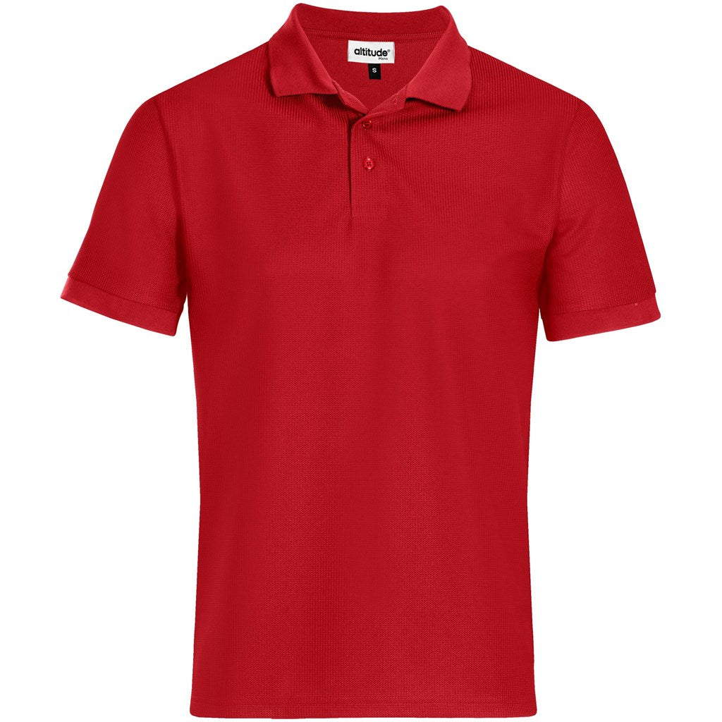 Mens Exhibit Golf Shirt - RED