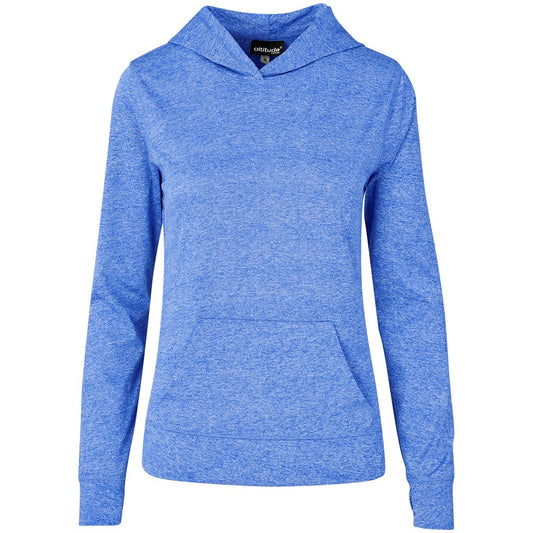 Ladies Fitness Lightweight Hooded Sweater - Royal Blue